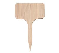 50pcs Wooden Plant Label 10 x 6 cm eco-Friendly T-Shaped Wooden Plant Sign Label Garden Mark Suitable for Seed Potted Herbs Flowers Vegetables
