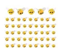 50PCS Wool Felt Bees, Cute bee Craft Ball, Mini Bee Plush Decor for Tiered Tray Decoration Party Favors DIY Craft Jewelry Accessory