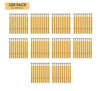 50Pcs X 2Pack Screws And Wall Plugs Set,8 X 120mm Set