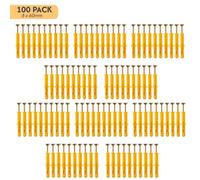 50Pcs X 2Pack Screws And Wall Plugs Set 8 X 60mm Set