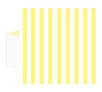 50PCS Yellow and White Striped Paper Napkins, Light Yellow Dinner Napkin Disposable Beverage Dessert Luncheon Napkins for Birthday Bridal & Baby Shower Wedding Party Supplies