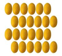 50pcs Yellow Silk Face Cleaning Scrub Ball for Nose Pores Exfoliation | Gentle Makeup Removal, Blackhead Clearing, Beauty Salon Use, for Computer Users and Beauticians