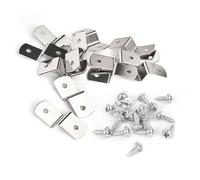 50Pcs Z Shape Corner Bracket Picture Frame Clips, Iron Canvas Fixing Supporting, Furniture Shelf Fastener, 30mm x 13mm x 6mm