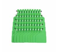 50PCS Z Tags One-Piece Cattle Ear Tags, TPU Blank Livestock Animal Identification for Calve, Cattle, Dairy Cow, Goat, Pig (Green)