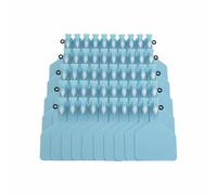 50PCS Z Tags One-Piece Cattle Ear Tags, TPU Blank Livestock Animal Identification for Calve, Cattle, Dairy Cow, Goat, Pig (Blue)