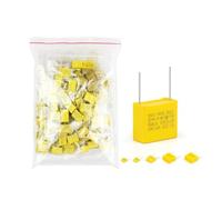 50PcsLot Capacitor Kit 275VAC X2 Series 0.01UF~2.2UF 10Values Polypropylene Film Capacitors 102K-105K Assorted Kit Set(50Pcs in Bags)