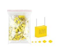 50PcsLot Capacitor Kit 275VAC X2 Series 0.01UF~2.2UF 10Values Polypropylene Film Capacitors 102K-105K Assorted Kit Set(70Pcs in Bags)