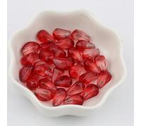50piece 8 * 11MM Pomegranate Seeds Resin Beads for DIY Making Earrings Necklace Jewelry Accessories Loose Beads-Red