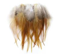 50piece/Bag Rooster Feathers 3-5 for Crafts Grizzly Rooster Saddle Fly Tying Feathers Jewelry Dreamscather Ear Accessory-50piece