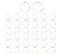 50Pieces 32mm Rings Portable Keyring Simple Holder Alloy Texture Suitable for Various Settings Use Organizing
