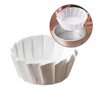 50Pieces Basques Cake Paper Baking Oilproof Simple Paper Oilproof Paper Wrap Paper Material Suitable for Kitchen Baking Kitchen Cake Paper