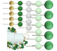 50Pieces Cake Decoration Set Round Toppers Decorative Appetizer Picks Party Cake Decors Suitable For Festival Occasion Birthday Cakes Decorations