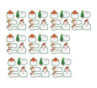 50Pieces Christmas Sticker Present Wrapping Sealing Decoration Paper Adhesive Seals for Party Supplies Projects Festival Sealing Sticker Paper