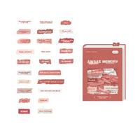 50Pieces Unique Design Paper Sticker Decorative English Letter Great for Scrapbooking and Diaries Embellishment Decorative Paper