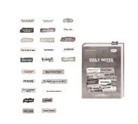 50Pieces Unique Design Paper Sticker Decorative English Letter Great for Scrapbooking and Diaries Embellishment Decorative Paper