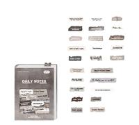 50Pieces Unique Design Paper Sticker Decorative English Letter Great for Scrapbooking and Diaries Embellishment Journal Decoration