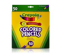 Colored Pencils Art Tools 50 Count Perfect for Art Projects - Multicolored