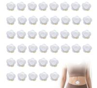 50PSC Castor Oil Pack Wrap for Belly Button,Self-Adhesive Oil Patches,Pad Highly Absorbent Spunlace Cloth Disposable Organic Cover Compress Patch for Belly Button