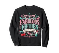 50s Retro Vintage Rockabilly Pinup Women Americana Style Sweatshirt