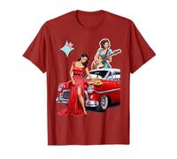 50s Rockabilly Car Guitar Diner T-Shirt