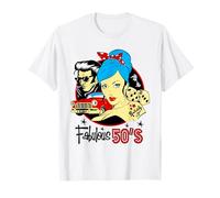 50s Rockabilly Clothing Men Women Rock and Roll Pin Up Girl T-Shirt