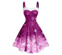 50s Rockabilly Petticoat Dress, Women's Snowflake Print Swing Dresses, Sleeveless Sling Ball Dress, High Waist Cocktail Dress, Retro A-line Party Dress, Midi Evening Dress, Bridesmaids Dresses, W02