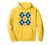 50s Rockabilly Rock and Roll Party Retro 60s Doo Wop Argyle Pullover Hoodie