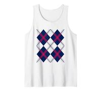 50s Rockabilly Rock and Roll Party Retro 60s Doo Wop Argyle Tank Top