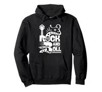 50s Rockabilly Vintage Clothes Retro Style Rock and Roll Pullover Hoodie