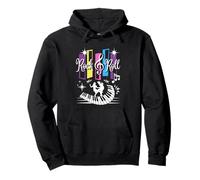 50s Rockabilly Vintage Clothes Retro Style Rock and Roll Pullover Hoodie