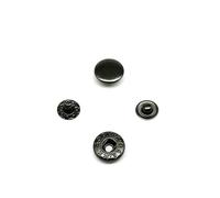 50set #633 655 831 201 10/12/15mm Metal No Sew Press Fastener Popper Snap Button for Leather Bag Clothes Jacket Coat Repair Tool-Gun Black 655