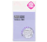 50sheets pack Memo Pad PET Material Translucent Thick Paper Note Pads for Student School Office (Purple (50 photos))
