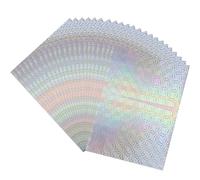 50Sheets Reactive Foil Transfer Foil Paper 7.9x11.4inch A4 Hot Foil Paper Rolls for DIY Craft Embossing Scrapbooking Cards Making Stamping Cardstock Heat Transfer Foil by Laser Printer and Laminator