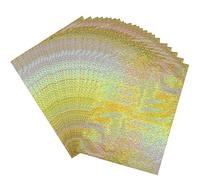 50Sheets Reactive Foil Transfer Foil Paper 7.9x11.4inch A4 Hot Foil Paper Rolls for DIY Craft Embossing Scrapbooking Cards Making Stamping Cardstock Heat Transfer Foil by Laser Printer and Laminator