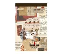 50Sheets Retro Collage Sticker Decorative Adhesive Tape Scrapbooking Paper Book for Journal Planner Wrapping Decoration Retro Tape