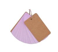 50Sheets Unlined Note Cards with Binder Rings Vocabulary Words Card Punched Notecard Unruled Study Card for Learning Notecards