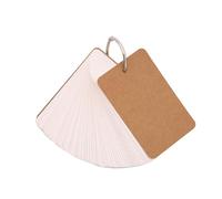 50Sheets Unlined Note Cards with Binder Rings Vocabulary Words Card Punched Notecard Unruled Study Card for Learning Unlined Cards