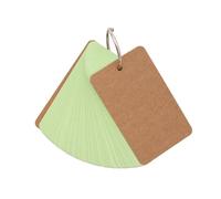 50Sheets Unlined Note Cards with Binder Rings Vocabulary Words Card Punched Notecard Unruled Study Card for Learning Unlined Cards