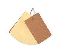 50Sheets Unlined Note Cards with Binder Rings Vocabulary Words Card Punched Notecard Unruled Study Card for Learning Thickened Cards