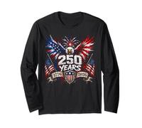 50th Anniversary 250 Year America Freedom Eagle Long Sleeve T-Shirt