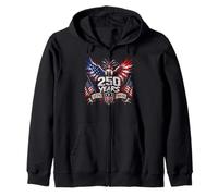 50th Anniversary 250 Year America Freedom Eagle Zip Hoodie
