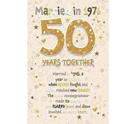 50th Anniversary Card, Married in 1976, Golden Wedding Anniversary, 1976 Facts and Memories