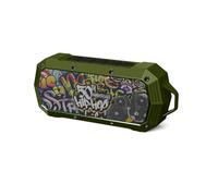 50th Anniversary of Hip Hop Portable Bluetooth Wireless Shower Speaker 10W Peak Power Boombox w HD Sound; IPX5 Waterproof; 4H Playtime; 800mAh Battery, BT 5.1, Home/Party/Outdoor/Beach/Travel/Camping