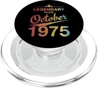 50th Birthday 50 Year Old Born in October 1975 Vintage PopSockets PopGrip for MagSafe