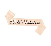 50th Birthday Decorations for Her Birthday Sash for Women Rose Gold Birthday Party Decorations Birthday Photo Party Props Mum Birthday Gifts for Grandma Party Dress Decorations Birthday Sashes Gifts