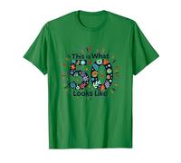 50th Birthday Gift: This is What 50 Looks Like T-Shirt, Men, Kelly Green, S