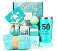 50th Birthday Gifts for Her, 50th Birthday Gifts for Women, 50 Fabulous Gift for 50 Year Old Woman, 50 Year Old Gift Baskets, Unique 50 Bday Present Ideas for Her Mom Sister Friend Wife