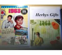 50th Birthday Gifts For Mum - 1963 DVD Film , 1963 Chart CD and 1963 Year Card