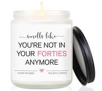 50th Birthday Gifts for Women, 50th Birthday Candle for Mum Grandma, 50th Birthday Decorations for Wife Husband Auntie Friend Born in 1975, Hand-Poured Lavender Scented Candle