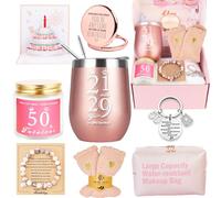 50th Birthday Gifts for Women, Happy Basket for Best Friends Female Mom Wife Daughter Sister Her Girlfriend Coworker Bestie - Unique Gift Box